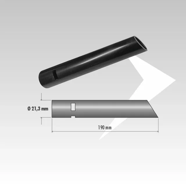AMR Top PS1L COL-D22 tubo convogliatore aria Ø21,3 mm pellet