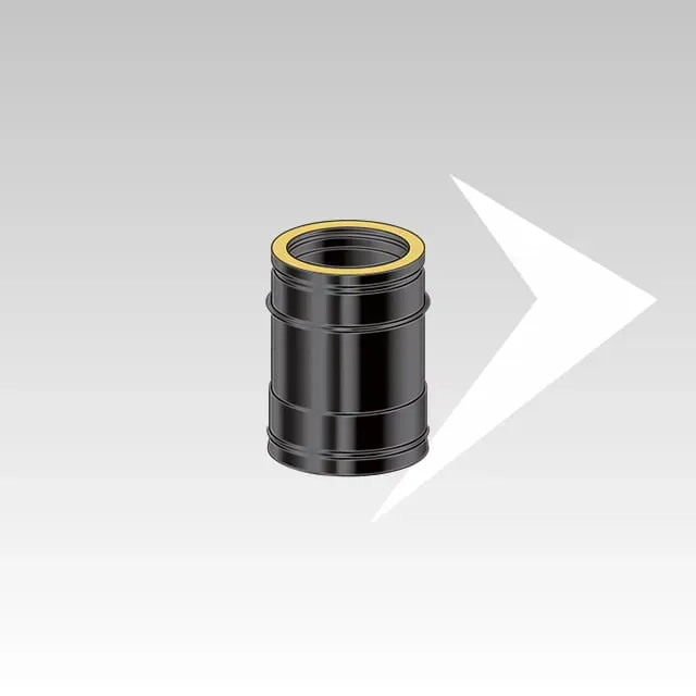 AMR Top DP10 Black DPCN103 tubo doppia parete 0,33 m nero