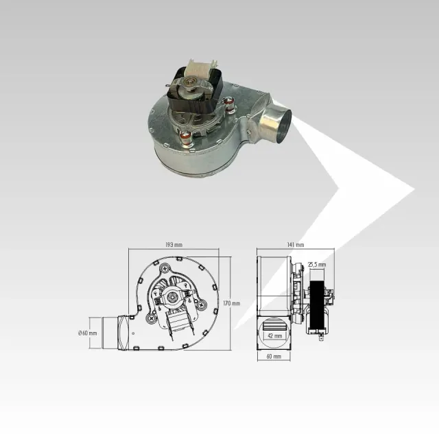 AMR Top Trial CAH12Y4-003-60 ventilatore 141x170