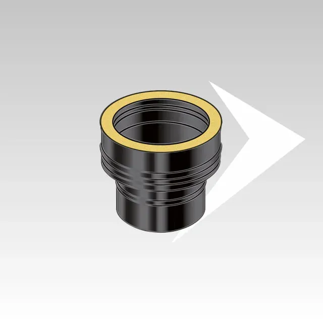 AMR Top DPCN121 raccordo mono-doppia caldaia inox nero