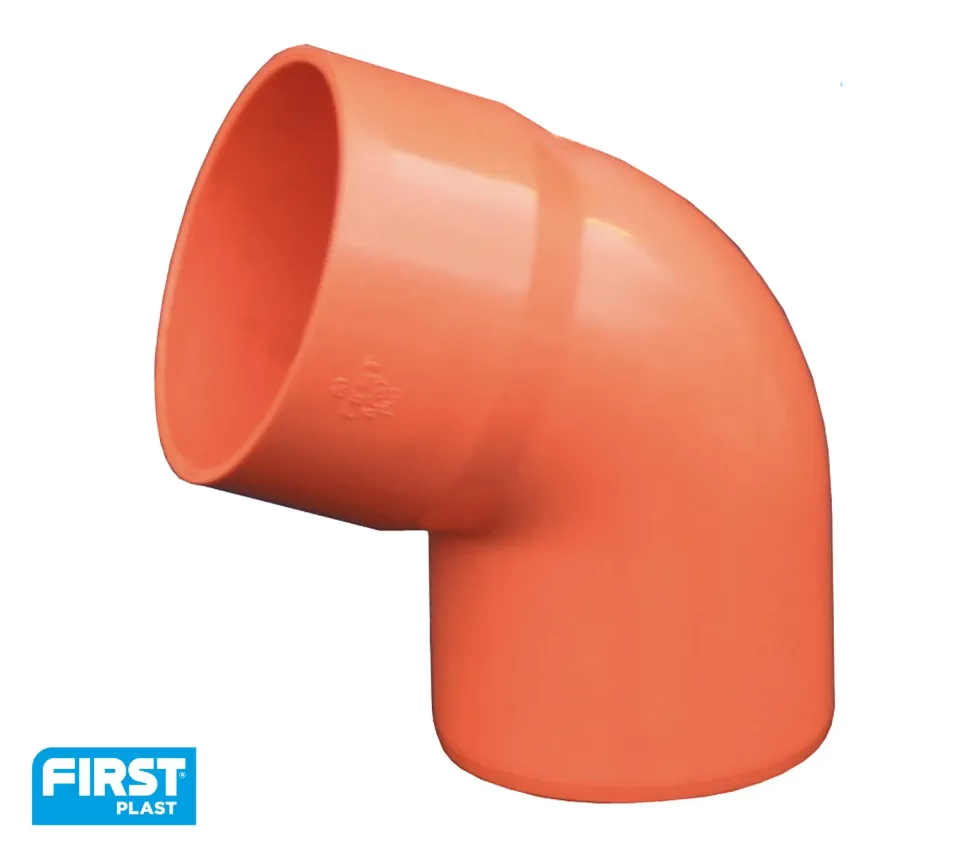 La Ventilazione Curva 67°30' arancio edilizia