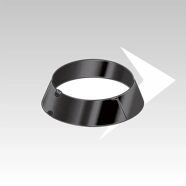 AMR Top Coax Pellet CXPB34 collare antintemperie 45° nero