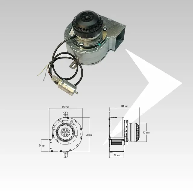 AMR Top Trial CAH12R5-005 ventilatore centrifugo 152 mm