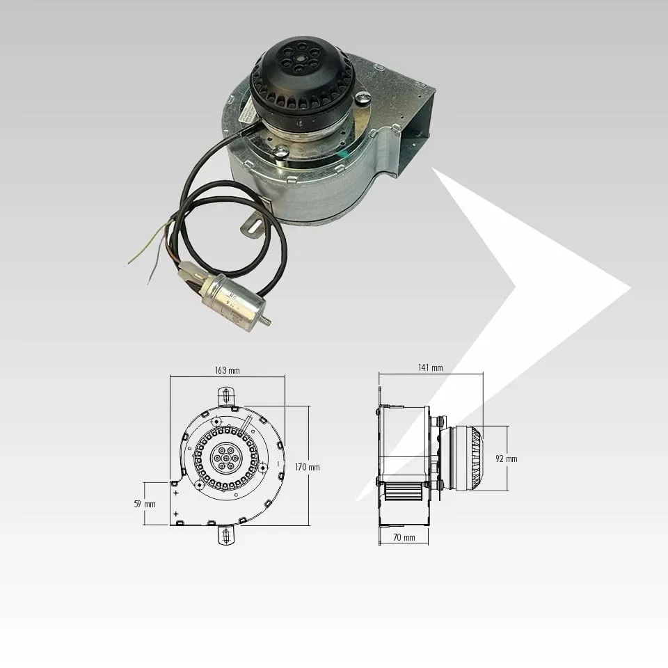 AMR Top Trial CAH12R5-005 ventilatore centrifugo 152 mm
