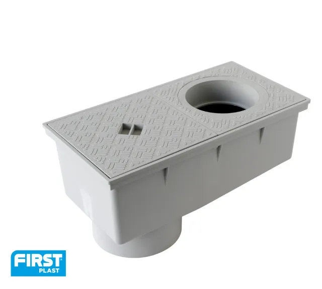 La Ventilazione Pozzetto pluviale sifonato 165x320 mm scarico verticale