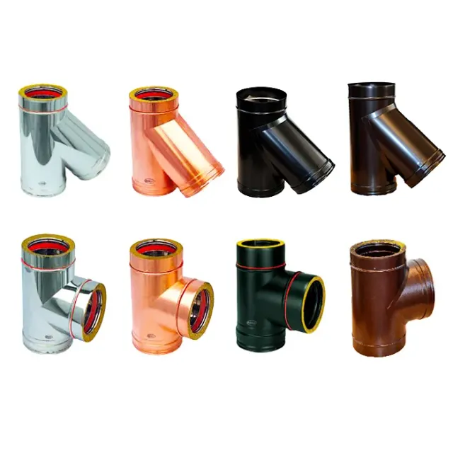 Piemme Deviazione doppia parete 50 mm canna fumaria coibentata