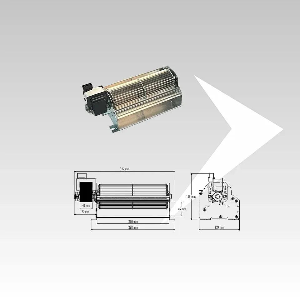 Trial 8A123B-004-S2 ventilatore tangenziale ventola 230 mm