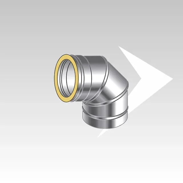 AMR Top DP25 DPC2506 curva 90° doppia parete inox