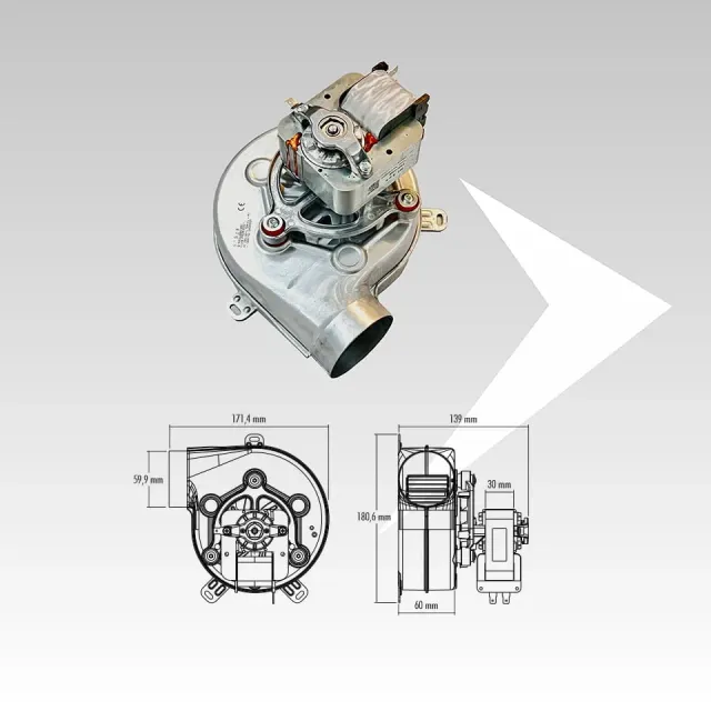 SIT Evagold 30 W925300011 ventilatore centrifugo pellet 178 mm