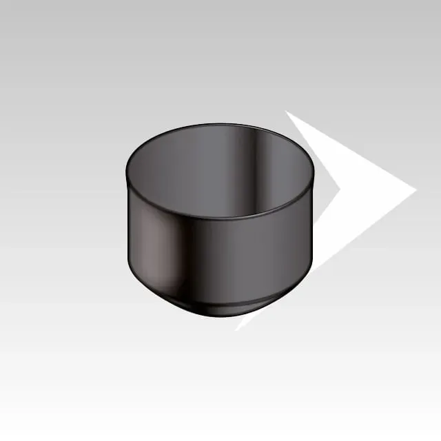 AMR Top SP0812 tappo cieco smaltato nero