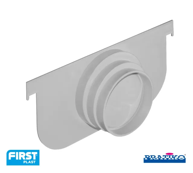La Ventilazione Testata PVC Canale 300 Basso h 140 mm Drenaggio