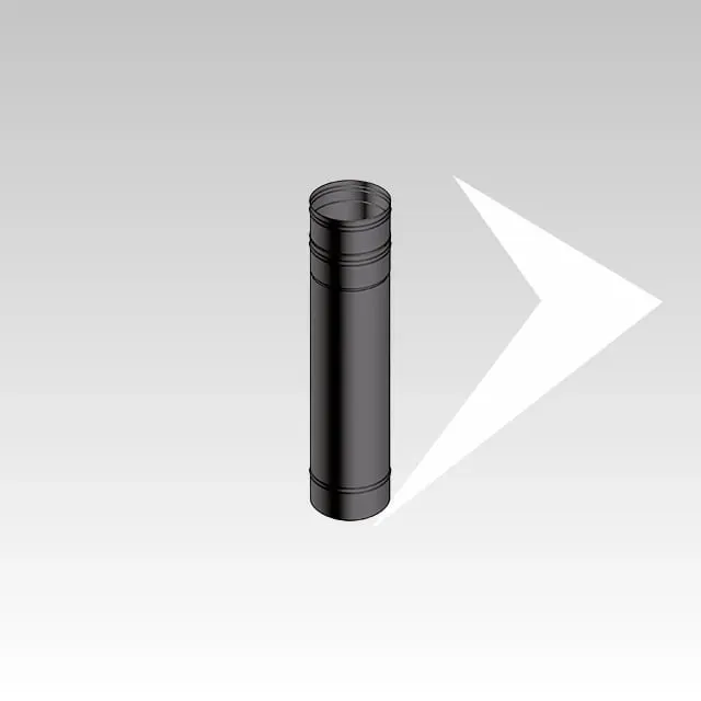 AMR Top SP BLACK SPB05 tubo telescopico monoparete nero