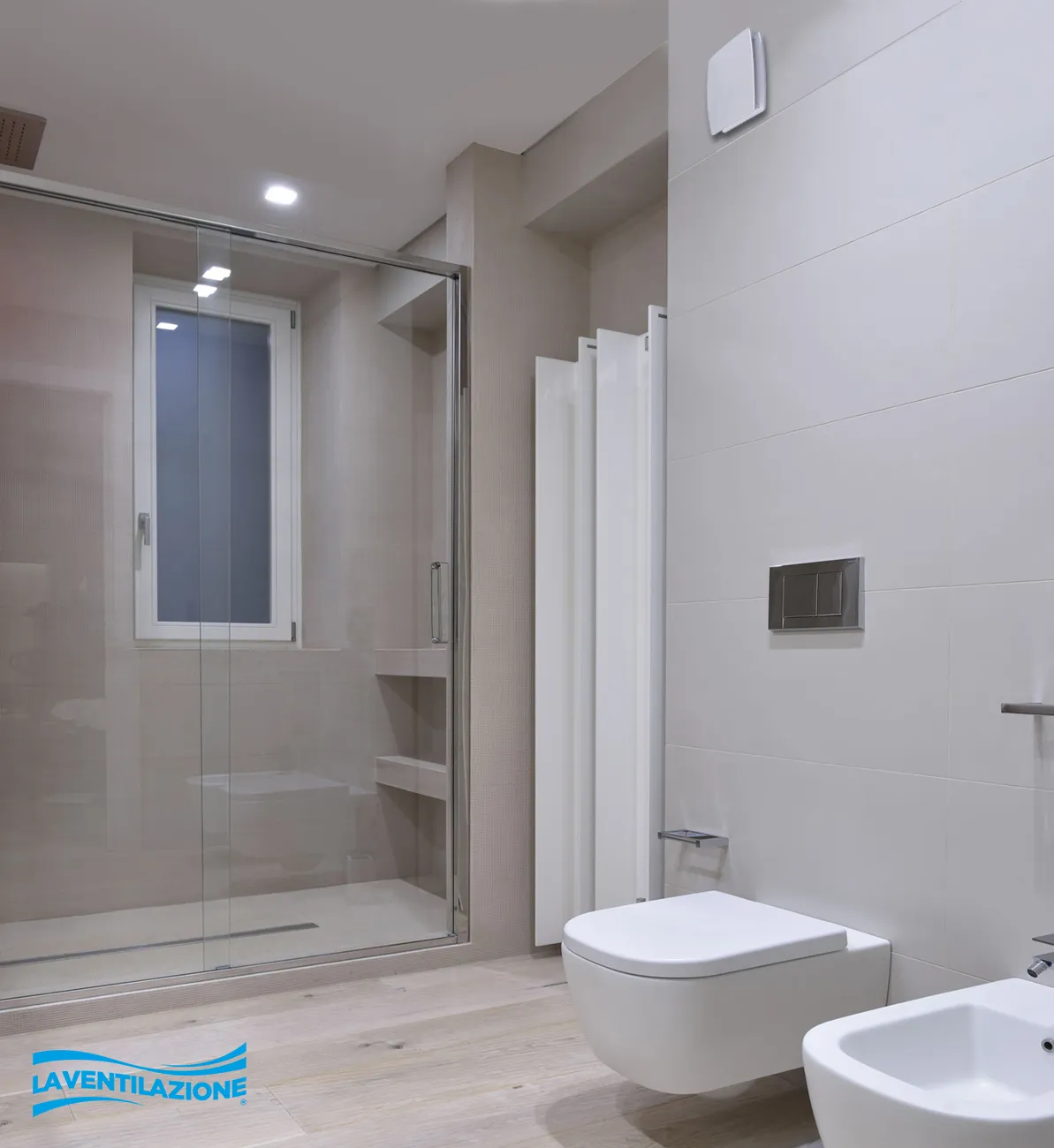 La Ventilazione Aspiratore Elicoidale da Parete Bagno