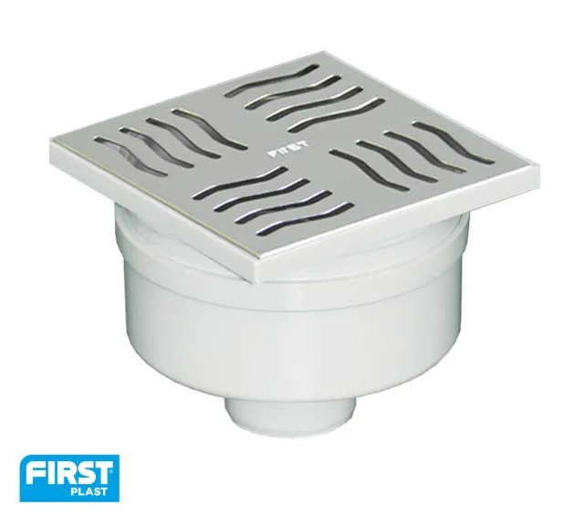 La Ventilazione chiusino sifonato ABS griglia inox scarico verticale