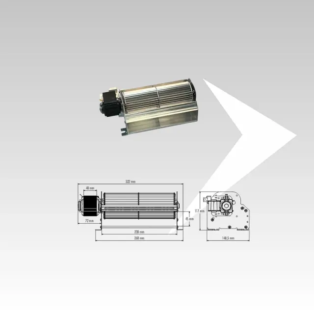 AMR Top Trial 8A123B-019 ventilatore tangenziale 220 mm portata