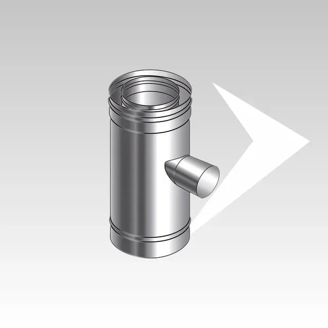 AMR Top Coax Pellet CXPI09 elemento aria 90° Ø 60 mm