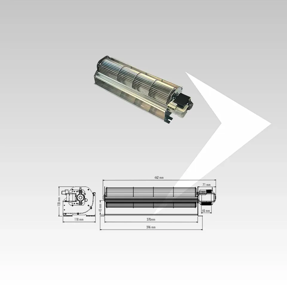 AMR Top Trial 8A137B-019-D7 ventilatore tangenziale 370mm