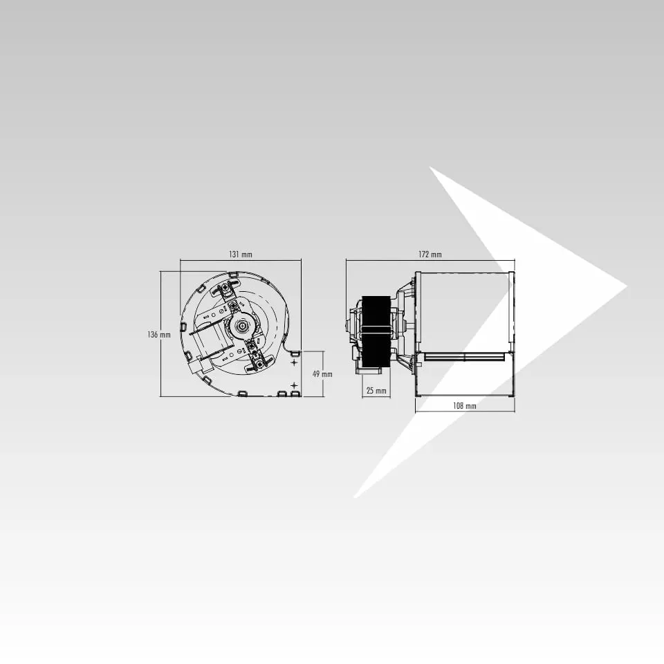 IPC CFH2080804 ventilatore centrifugo canalizzazione