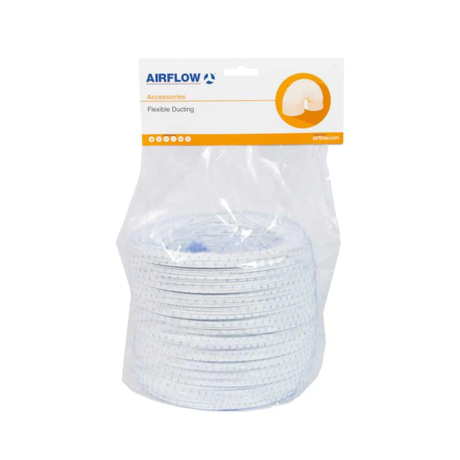 Airflow Tubo Flessibile PVC 150 mm x 6 m Bianco