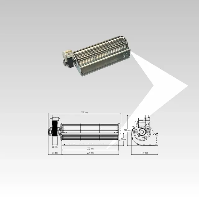 AMR Top Trial THS27B5-046-S1 ventilatore tangenziale 272 mm