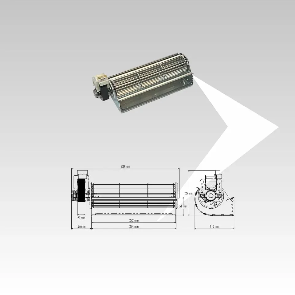 AMR Top Trial THS27B5-046-S1 ventilatore tangenziale 272 mm