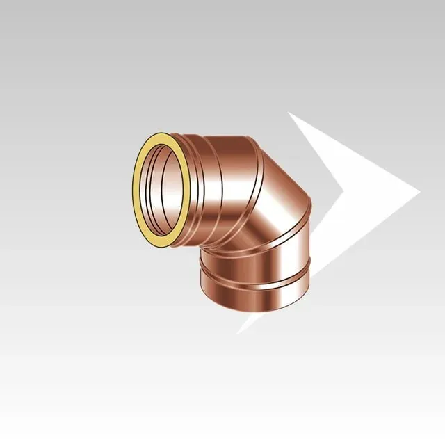 AMR Top DP25 DP2506 curva 90° doppia parete rame