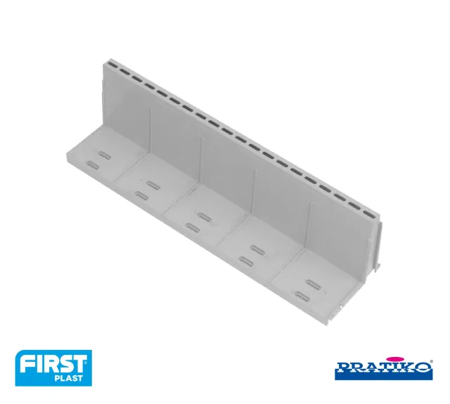 La Ventilazione Profilo caditoia fessura PVC h 90 mm