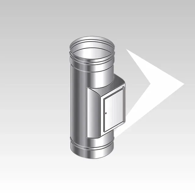 AMR Top SP133 elemento raccolta cenere con ispezione inox 316L