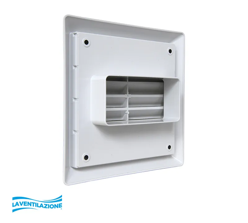 La Ventilazione griglia alette fisse tubo 120x60 mm