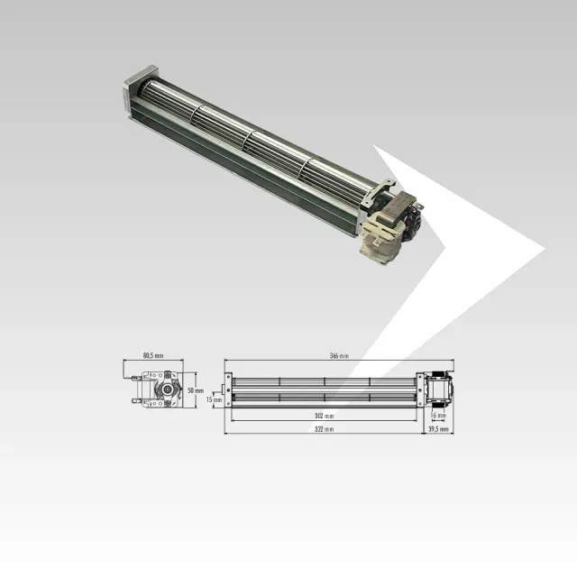 Trial THS30B3-001KK-D7 ventilatore tangenziale 303 mm