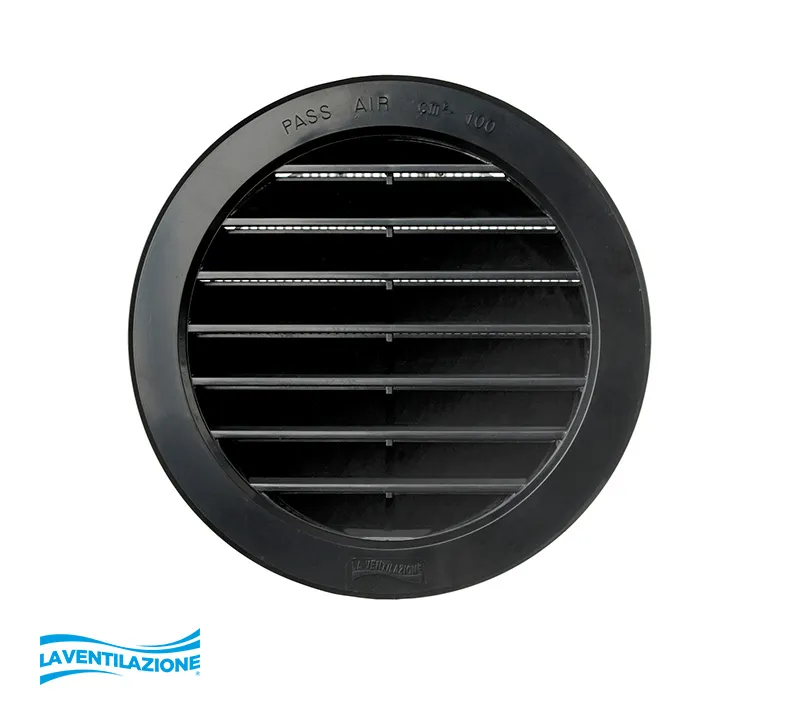 La Ventilazione Griglia Tonda da Incasso Foro 125 mm Aerazione
