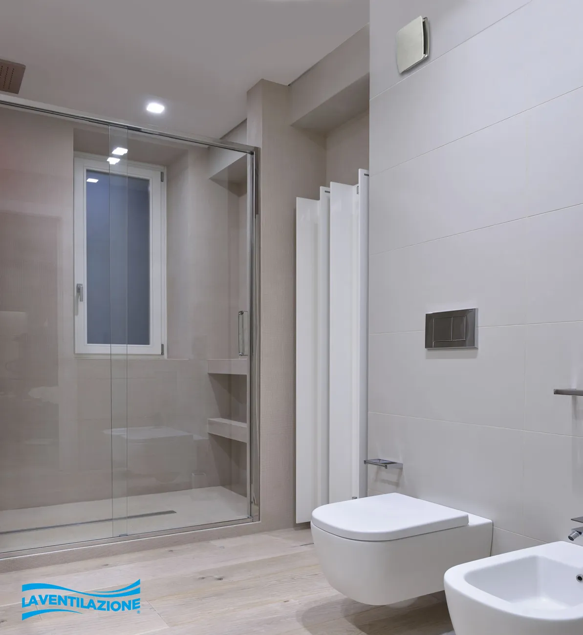 La Ventilazione Aspiratore Elicoidale da Parete Bagno