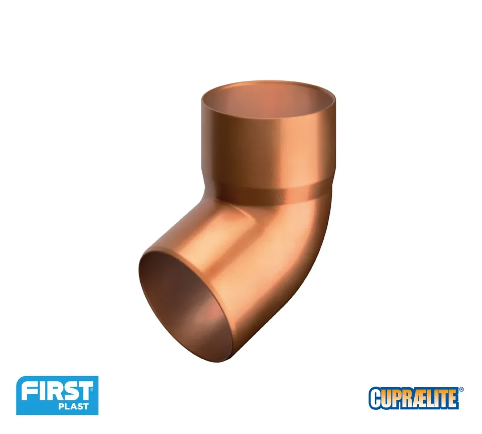 La Ventilazione Curva 67°30′ gronda effetto metallizzato