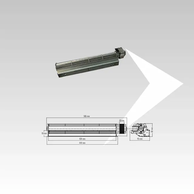 Fergas 51179-D6 ventilatore tangenziale ventola 420 mm