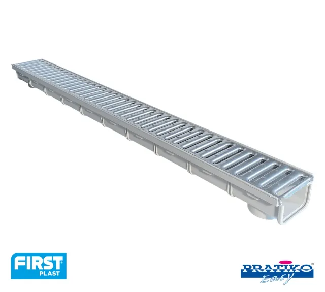 La Ventilazione Easy 100 Canale PP basso griglia zincata