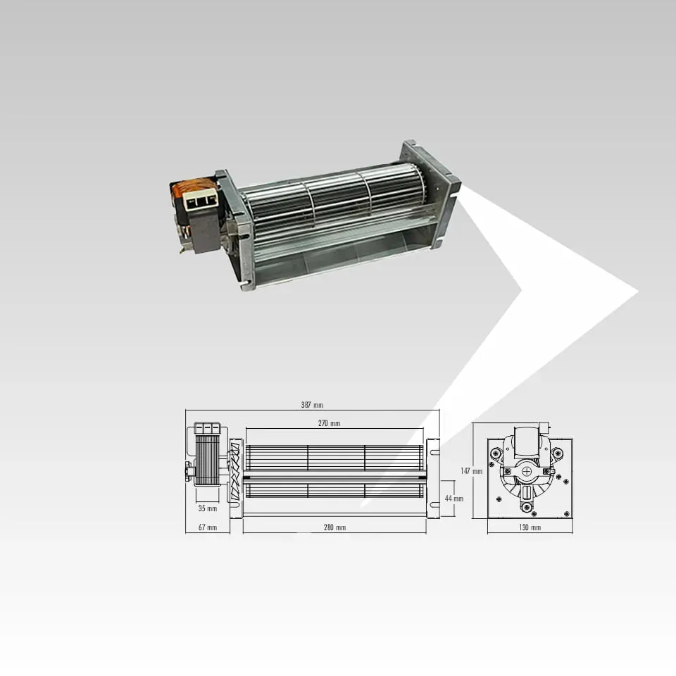 Fergas 153459 Ventilatore Tangenziale Ventola 270 mm Stufa