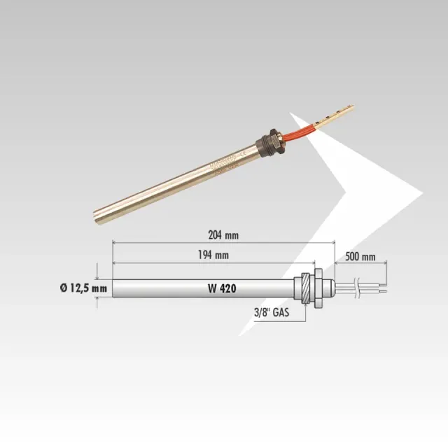AMR Top ELD60037 candeletta pellet 420W 12,5mm 204mm Clam