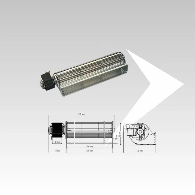 Trial THS36B5-043-S5 ventilatore tangenziale 366 mm silenzioso