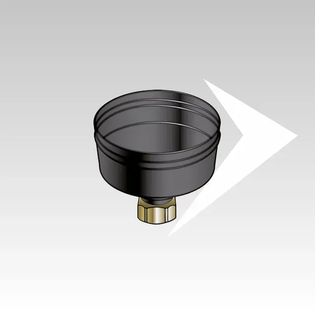AMR Top SPB15 scarico condensa con tappo nero pellet