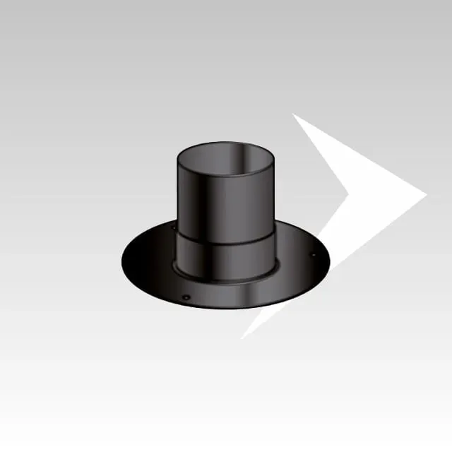 AMR Top SP1226 raccordo rosone 180 mm nero