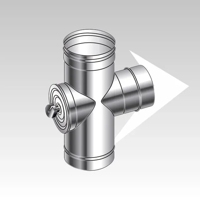 AMR Top SP SP121 raccordo T 90° ispezione inox T600
