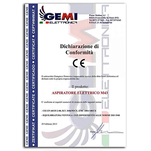 Gemi Aspiratore Camino Professionale 6 Velocità 3800 m3/h