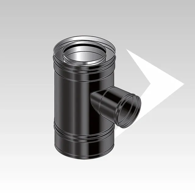 AMR Top CXPB4184 raccordo a T coassiale 90° Ø100 nero