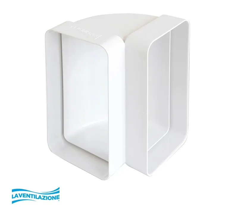 La Ventilazione Curva Verticale 120x60 per Tubo Rettangolare