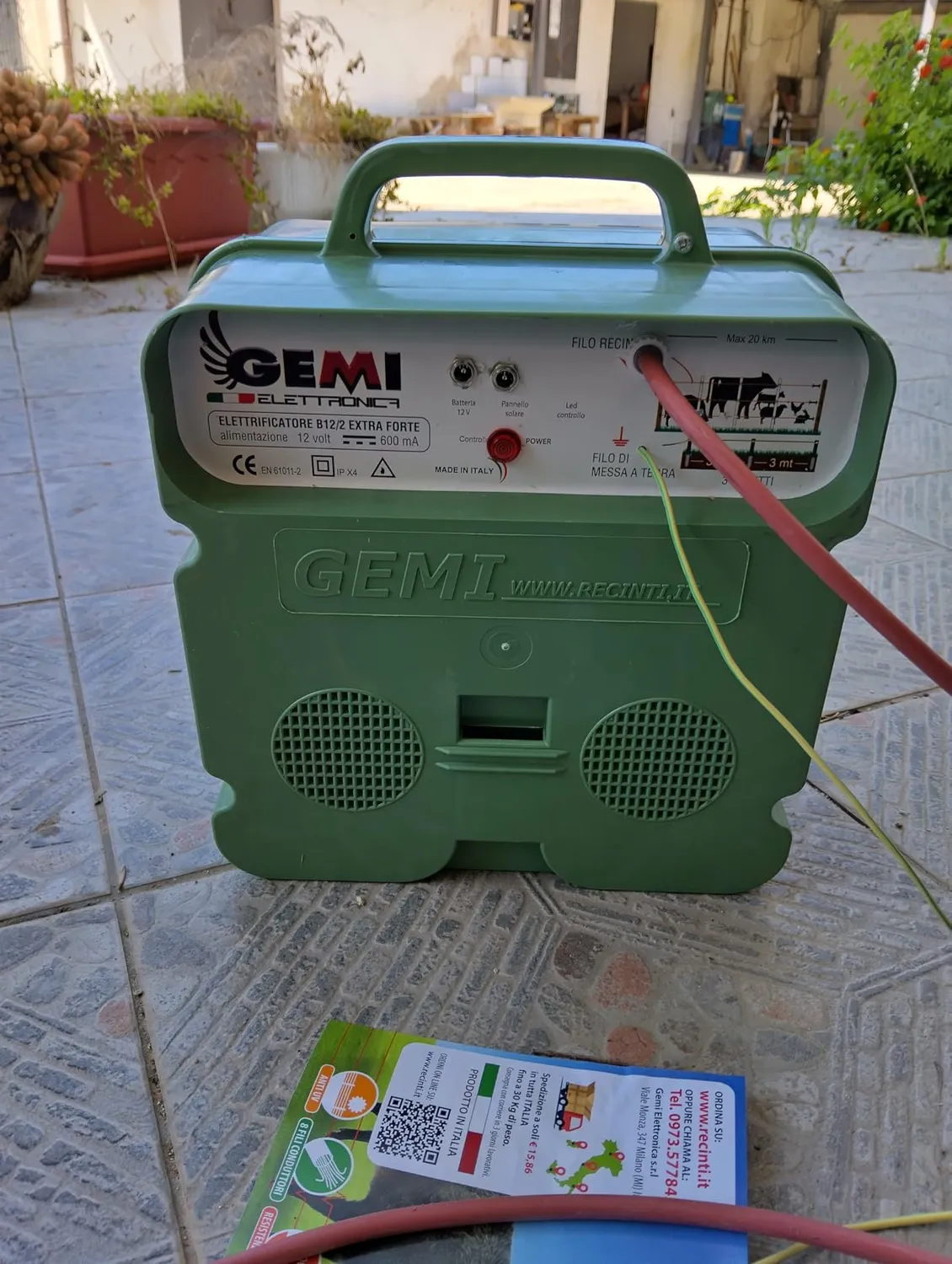Gemi Elettrificatore B/12 Recinto Elettrico Solare 50W