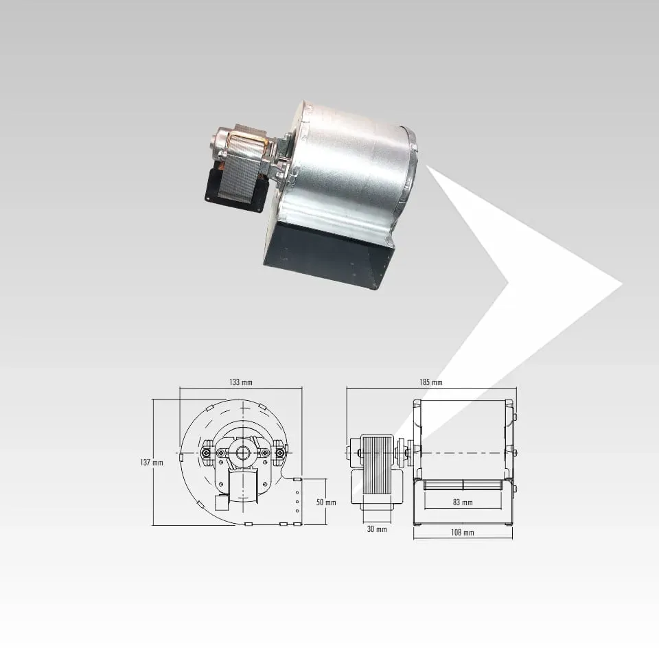 Fergas 206450 Ventilatore centrifugo stufa pellet 185 mm