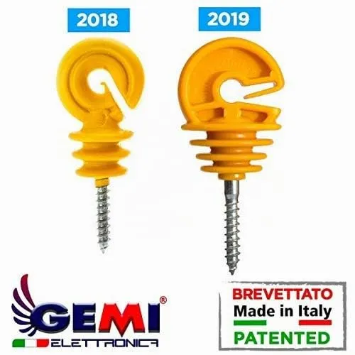 Gemi Kit 200 Isolatori Pali Legno 30 mm
