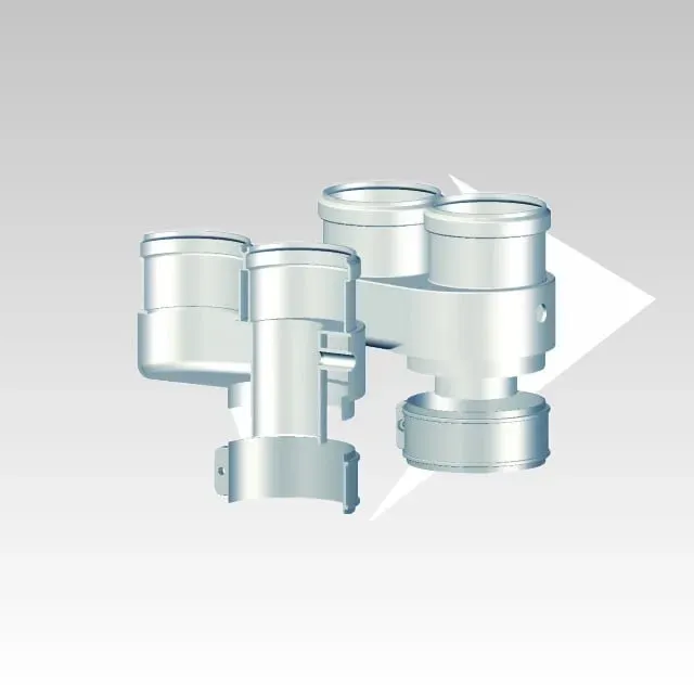 AMR Top CXPG1144 sdoppiatore coassiale 80/80 fumi