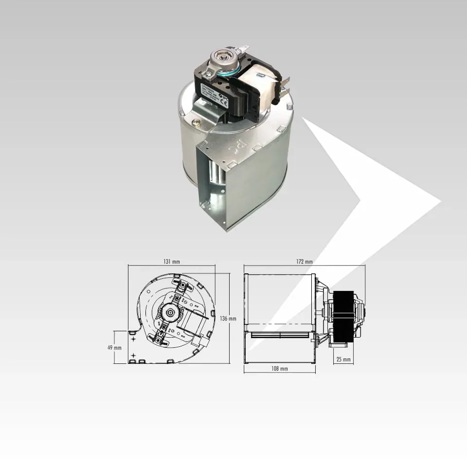 AMR Top Ventilatori CFH2080803 Ventilatore Centrifugo Pellet