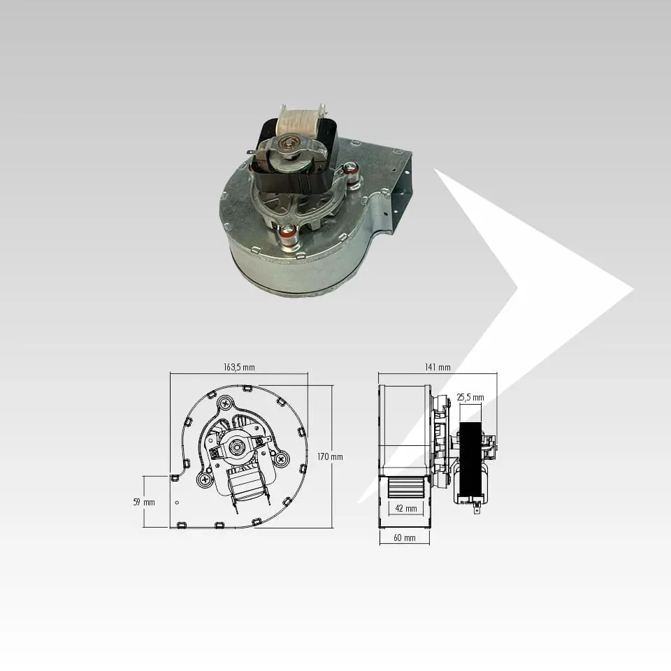 AMR Top Trial CAH12Y4-003 ventilatore centrifugo 141 mm